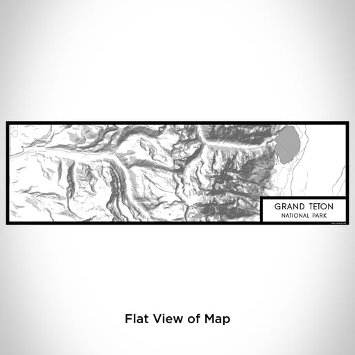 Flat View of Map Custom Grand Teton National Park Map Enamel Mug in Classic