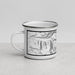 Left View Custom Grand Teton National Park Map Enamel Mug in Classic