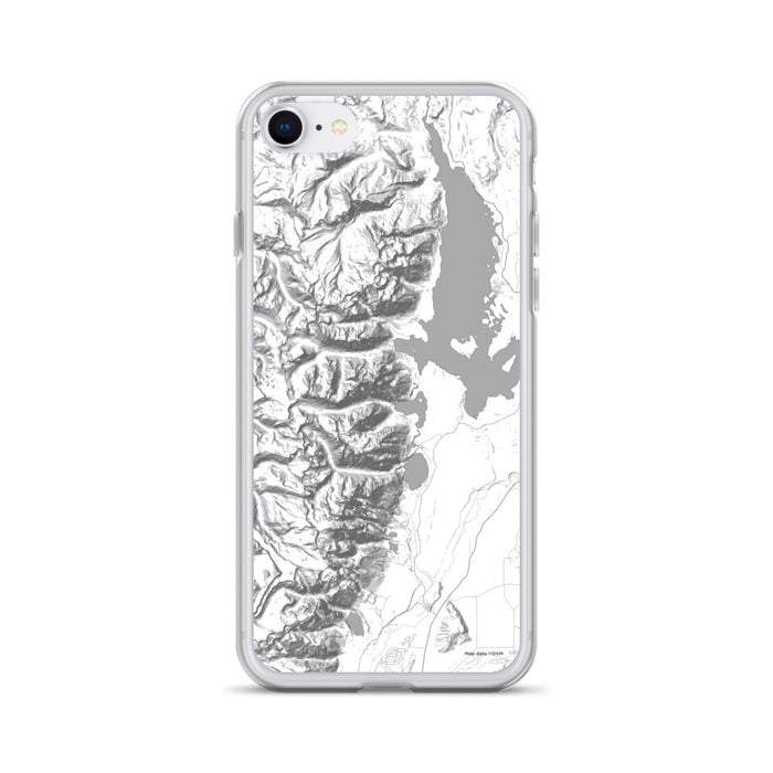Custom Grand Teton National Park Map iPhone SE Phone Case in Classic