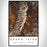 Grand Teton National Park Map Print Portrait Orientation in Ember Style With Shaded Background