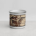 Front View Custom Grand Teton National Park Map Enamel Mug in Ember