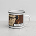 Right View Custom Grand Teton National Park Map Enamel Mug in Ember