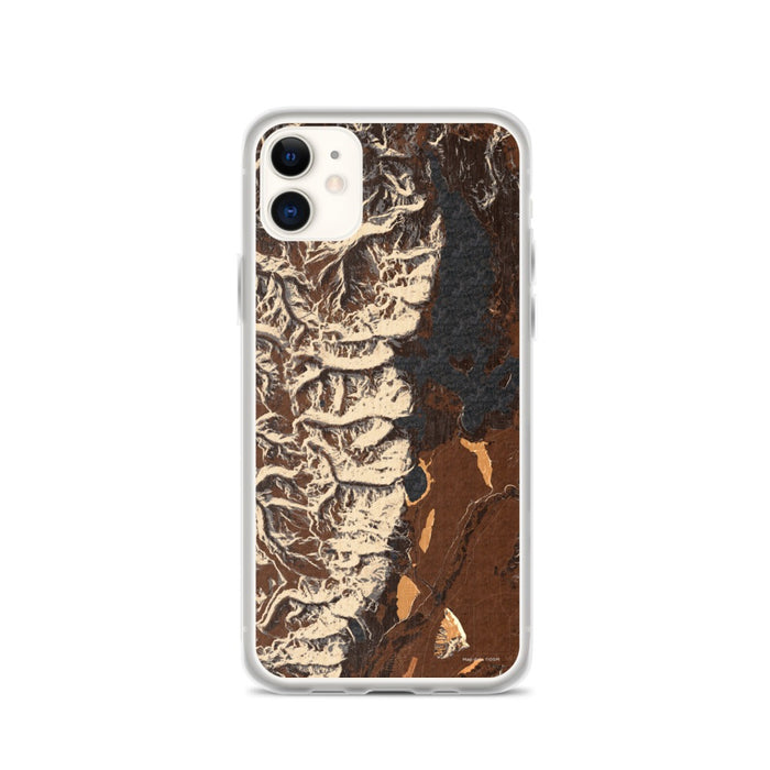 Custom Grand Teton National Park Map Phone Case in Ember