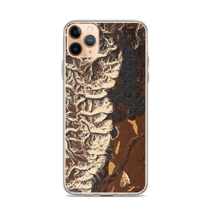 Custom Grand Teton National Park Map Phone Case in Ember