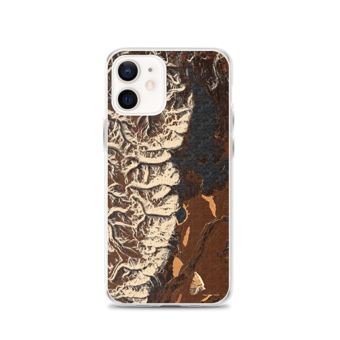 Custom Grand Teton National Park Map iPhone 12 Phone Case in Ember