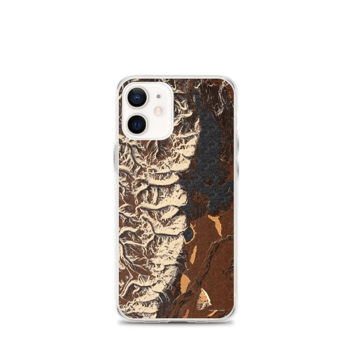 Custom Grand Teton National Park Map iPhone 12 mini Phone Case in Ember
