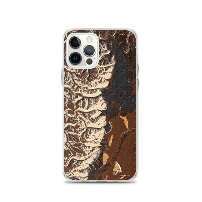 Custom Grand Teton National Park Map iPhone 12 Pro Phone Case in Ember