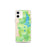 Custom Grand Teton National Park Map iPhone 12 mini Phone Case in Watercolor