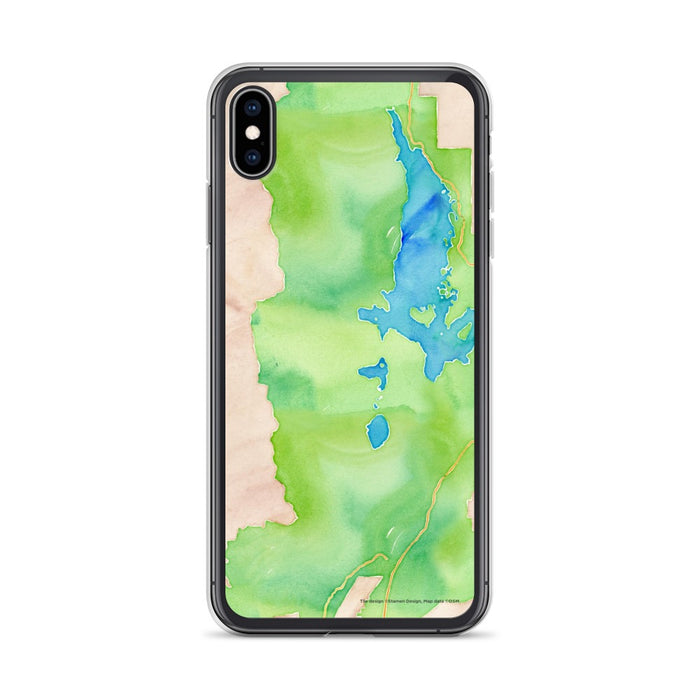 Custom Grand Teton National Park Map Phone Case in Watercolor