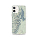 Custom Grand Teton National Park Map iPhone 12 Phone Case in Woodblock