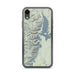Custom Grand Teton National Park Map Phone Case in Woodblock