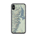 Custom Grand Teton National Park Map Phone Case in Woodblock