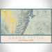 Grand Teton National Park Map Print Landscape Orientation in Woodblock Style With Shaded Background