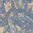 Granite Peak Montana Map Print in Afternoon Style Zoomed In Close Up Showing Details