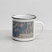Right View Custom Granite Peak Montana Map Enamel Mug in Afternoon