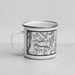 Left View Custom Granite Peak Montana Map Enamel Mug in Classic