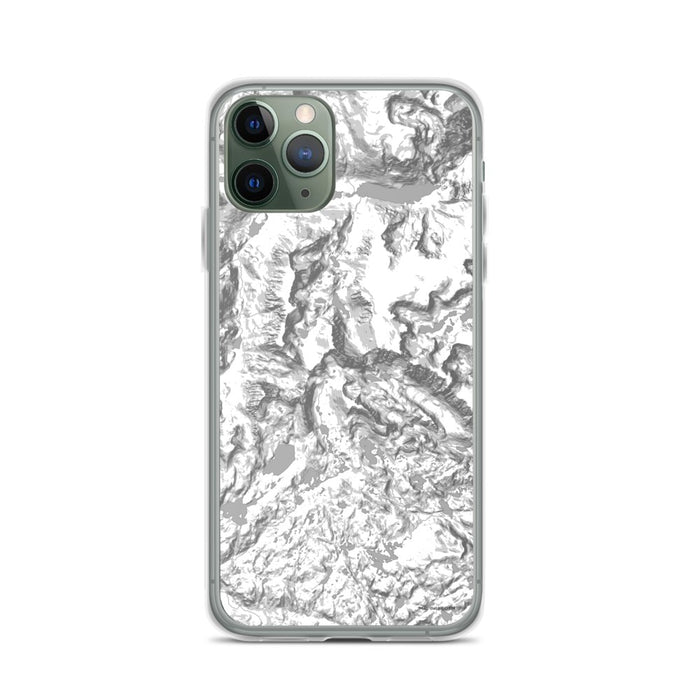 Custom iPhone 11 Pro Granite Peak Montana Map Phone Case in Classic