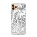 Custom iPhone 11 Pro Max Granite Peak Montana Map Phone Case in Classic