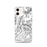 Custom iPhone 12 Granite Peak Montana Map Phone Case in Classic