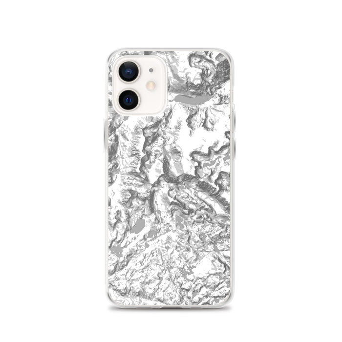Custom iPhone 12 Granite Peak Montana Map Phone Case in Classic