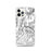 Custom iPhone 12 Pro Granite Peak Montana Map Phone Case in Classic