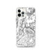 Custom iPhone 12 Pro Granite Peak Montana Map Phone Case in Classic