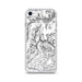 Custom iPhone SE Granite Peak Montana Map Phone Case in Classic