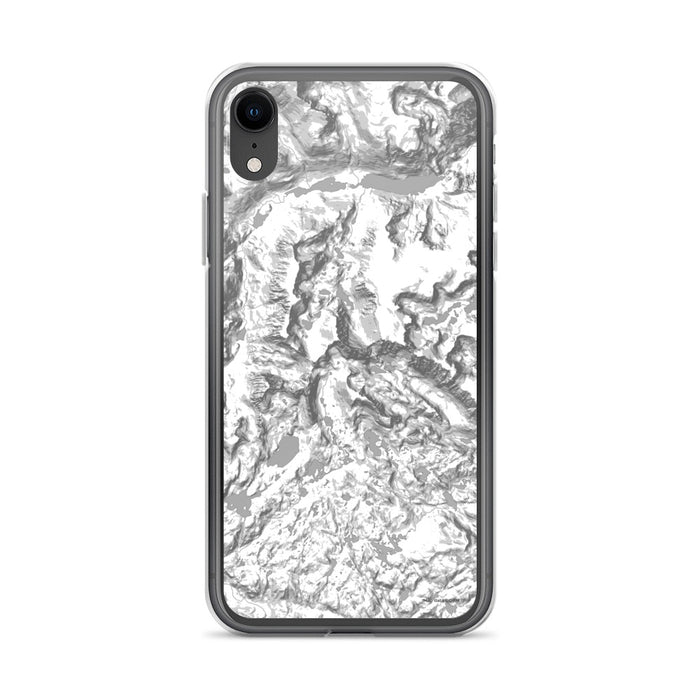 Custom iPhone XR Granite Peak Montana Map Phone Case in Classic