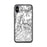 Custom iPhone X/XS Granite Peak Montana Map Phone Case in Classic