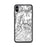 Custom iPhone XS Max Granite Peak Montana Map Phone Case in Classic
