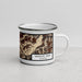 Right View Custom Granite Peak Montana Map Enamel Mug in Ember