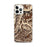 Custom iPhone 12 Pro Max Granite Peak Montana Map Phone Case in Ember