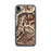 Custom iPhone XR Granite Peak Montana Map Phone Case in Ember