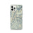 Custom iPhone 12 Pro Granite Peak Montana Map Phone Case in Woodblock