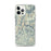 Custom iPhone 12 Pro Max Granite Peak Montana Map Phone Case in Woodblock