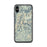 Custom iPhone X/XS Granite Peak Montana Map Phone Case in Woodblock