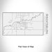 Rendered View of Grantsburg Wisconsin Map Engraving on 17oz Stainless Steel Insulated Cola Bottle in White