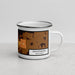 Right View Custom Grantsburg Wisconsin Map Enamel Mug in Ember