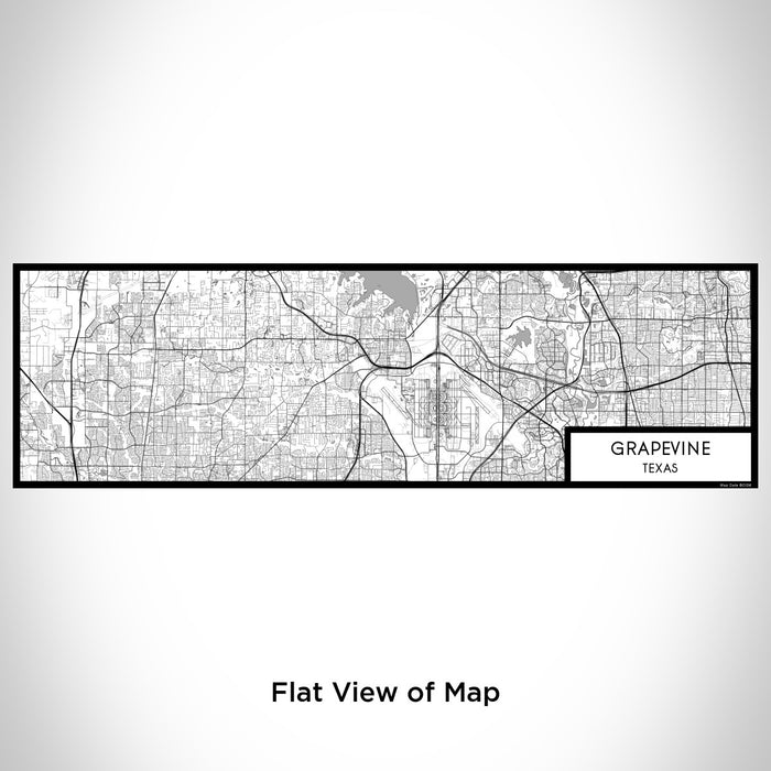 Flat View of Map Custom Grapevine Texas Map Enamel Mug in Classic