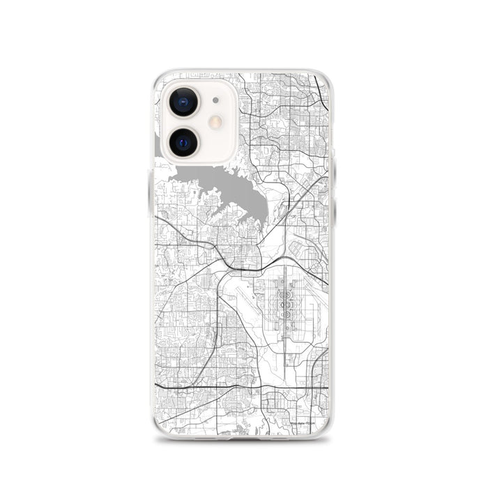 Custom Grapevine Texas Map iPhone 12 Phone Case in Classic