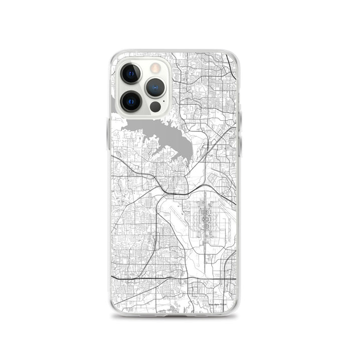 Custom Grapevine Texas Map iPhone 12 Pro Phone Case in Classic