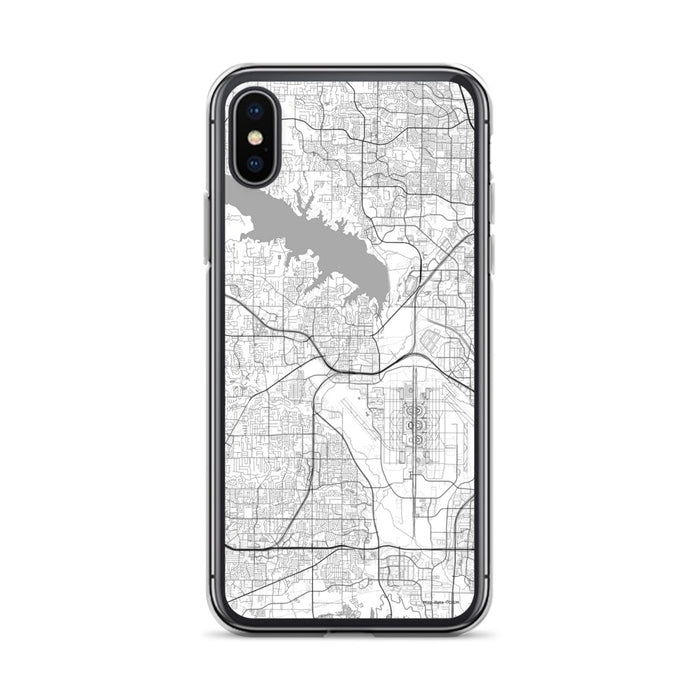 Custom Grapevine Texas Map Phone Case in Classic
