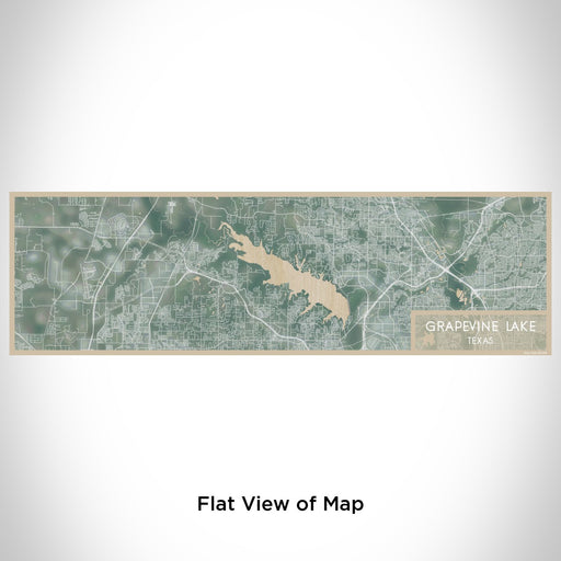 Flat View of Map Custom Grapevine Lake Texas Map Enamel Mug in Afternoon