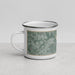 Left View Custom Grapevine Lake Texas Map Enamel Mug in Afternoon