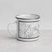 Left View Custom Grapevine Lake Texas Map Enamel Mug in Classic
