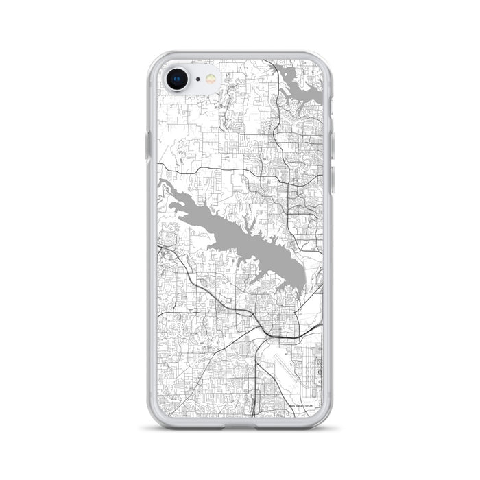 Custom Grapevine Lake Texas Map iPhone SE Phone Case in Classic