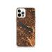Custom Grapevine Lake Texas Map iPhone 12 Pro Phone Case in Ember