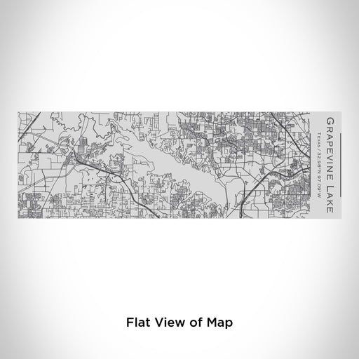 Rendered View of Grapevine Lake Texas Map Engraving on 10oz Stainless Steel Insulated Cup with Sipping Lid