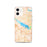 Custom Grapevine Lake Texas Map iPhone 12 Phone Case in Watercolor