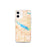 Custom Grapevine Lake Texas Map iPhone 12 mini Phone Case in Watercolor